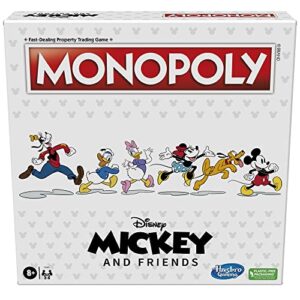 Hasbro Gaming Monopoly: Disney Mickey and Friends Edition Board Game, Ages 8+