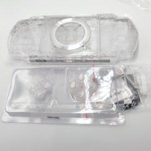 Housing Shell Cover with Button Set for PSP 2000 2001 2002 2003 2004 Series Console Replacement (Clear)