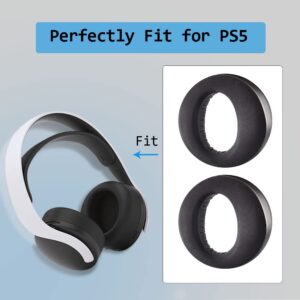 MQDITH Cooling-Gel Replacement Ear Pads Compatible with Sony PlayStation 5 Pulse PS5 3D Headset