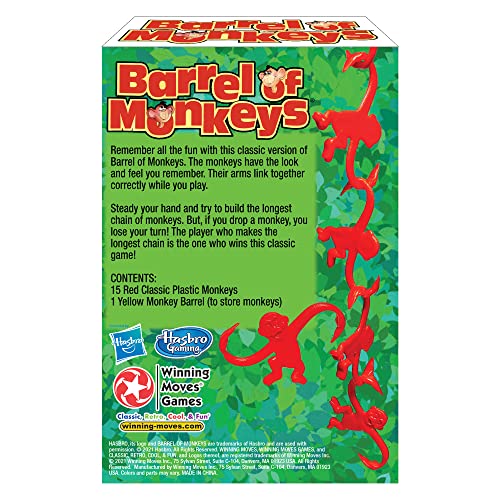 Winning Moves Games Classic Barrel of Monkeys (Pack of 1)