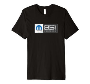 mopar 85th anniversary logo premium t-shirt