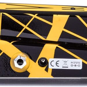 Briskdrop Dunlop EVH95 Signature Wah Pedal Bundle with 2 Instrument Cables, 2 Patch Cables and Dunlop Pick Pack, Yellow,Blue, EVH95-2x2