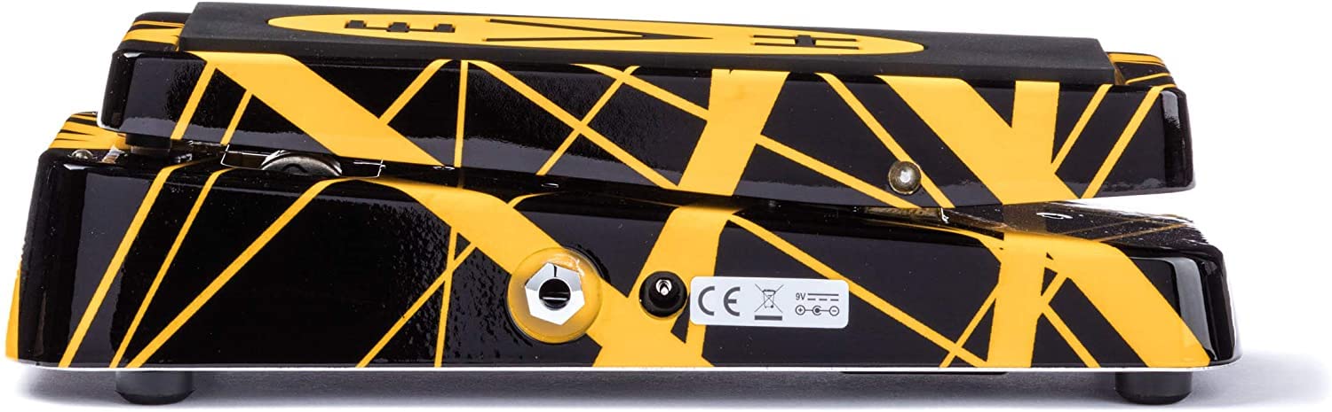 Briskdrop Dunlop EVH95 Signature Wah Pedal Bundle with 2 Instrument Cables, 2 Patch Cables and Dunlop Pick Pack, Yellow,Blue, EVH95-2x2