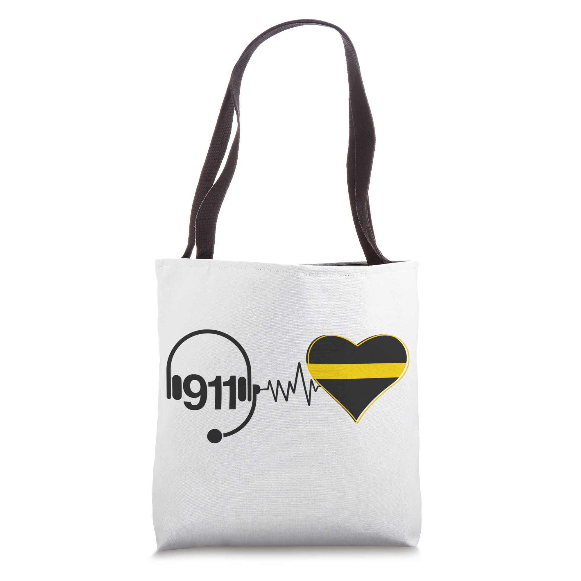 911 Dispatcher Thin Yellow Line 911 Operator Tote Bag