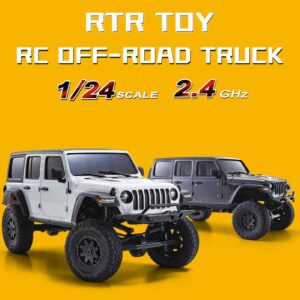 GoolRC Remote Control Car RC Cars for Boys RC Off-Road Truck RC Car 1/24 2.4GHz 4WD Climbing Car RTR Toy for Kids Boys Black