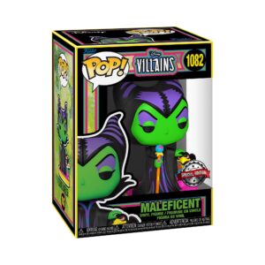 funko pop! disney: villains - maleficent - (blacklight) - disney villains - collectable vinyl figure - gift idea - official merchandise - toys for kids & adults - movies fans