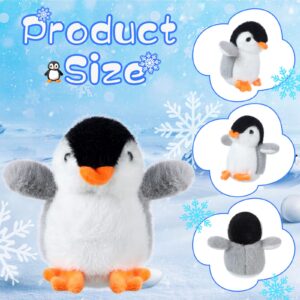 9 Pcs Mini Penguin Stuffed Plush Toys 4.3 Inch Cute Penguin Stuffed Small Penguin Stuffed Animal Hanging Penguin Toys Penguin Party Decorations for Bag Penguin Pendant Party Favor Gift(Cute Style)