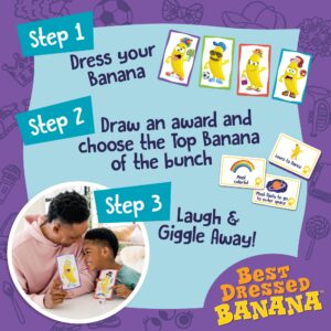 Peaceable Kingdom Best Dressed Banana Cooperative Board Game – Ideal for 2-4 Players Ages 4 and Up