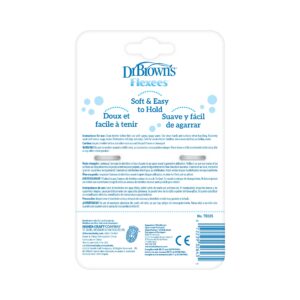 Dr. Brown's Flexees Beaded Teether Rings, 100% Silicone, Soft & Easy to Hold, Encourages Self-Soothe, 3 Pack, Black, White, Gray, BPA Free, 3m+