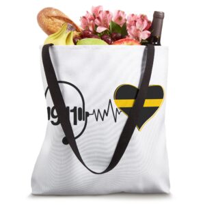 911 Dispatcher Thin Yellow Line 911 Operator Tote Bag