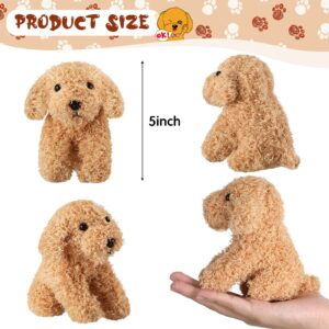 Sumind 8 Pieces Plush Dogs 5 Inch Stuffed Animals Bulk Assorted Cute Stuffed Dogs Small Animal Plush Toys for Girls Boys Graduation Halloween School Classroom Party Supplies Favors(Squatting Dog)