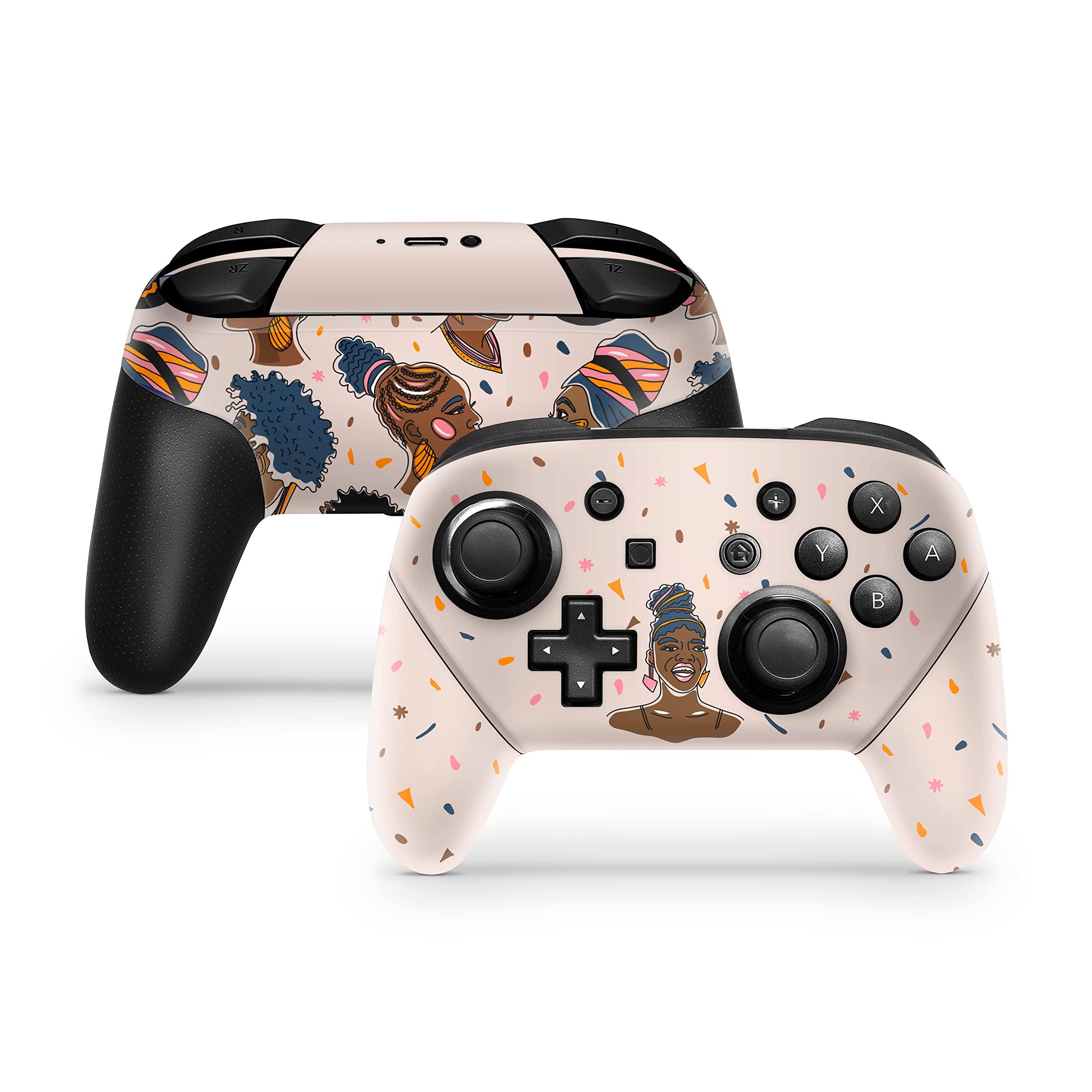 TACKY DESIGN Black Lives Matter Skin for Nintendo Switch Controller Skin BLW, Sticker Compatible for Pro Controller Skin Leaf Vinyl 3m Decal Full wrap Cover