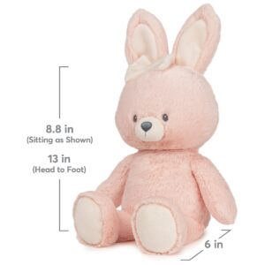 GUND Baby Sustainable Bunny Plush, Stuffed Animal Made from Recycled Materials, Gift for Babies and Newborns, Pink/Cream, 13”