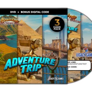 Legacy Games Amazing Hidden Object Games for PC: Adventure Trip (3 Game Pack) - PC DVD with Digital Download Codes