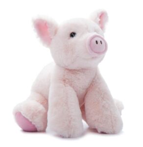 the petting zoo floppy pig stuffed animal plushie, gifts for kids, wild onez wildlife animals, pig plush toy 9 inches