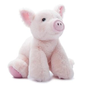 The Petting Zoo Floppy Pig Stuffed Animal Plushie, Gifts for Kids, Wild Onez Wildlife Animals, Pig Plush Toy 9 inches