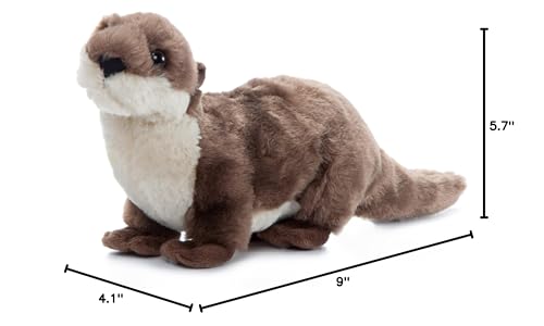 The Petting Zoo River Otter Running Stuffed Animal Plushie, Gifts for Kids, Wild Onez Wildlife Animals, River Otter Plush Toy 9 Inches