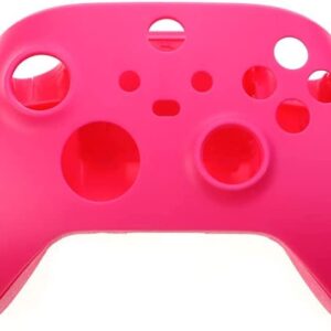 Front Faceplate Cover + Back Housing Shell Case with Full Buttons Tools for Xbox Series X S Controller Housing Shell Replacement (Pink)