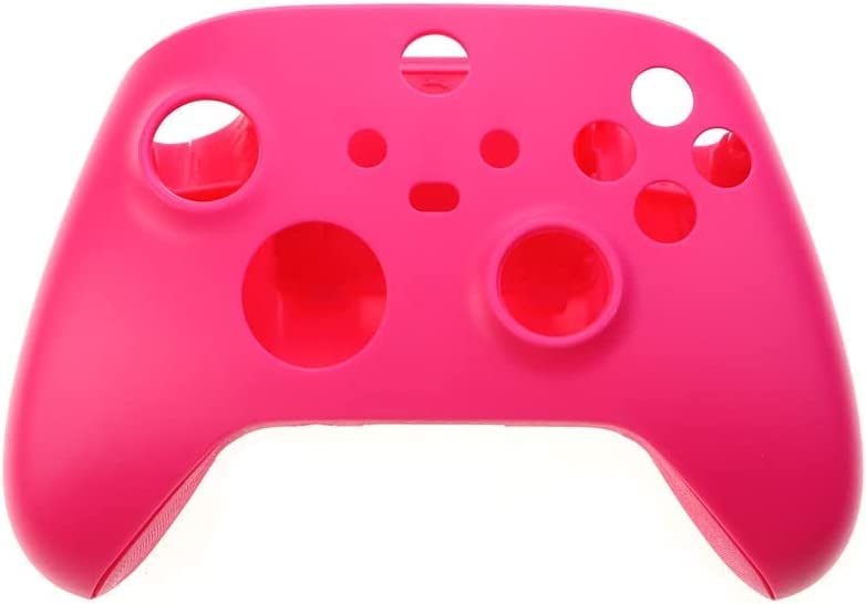 Front Faceplate Cover + Back Housing Shell Case with Full Buttons Tools for Xbox Series X S Controller Housing Shell Replacement (Pink)