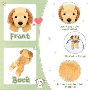 Skylety 3 Pcs 7.87 Inches Dog Stuffed Animal Plush Dog Soft Plush Dog Pillow Toy Fluffy Puppy Set for Christmas Girls Baby Kids Dog Party Favor Birthday Home Decor(Mountain Dog, Schnauzer, Labrador)