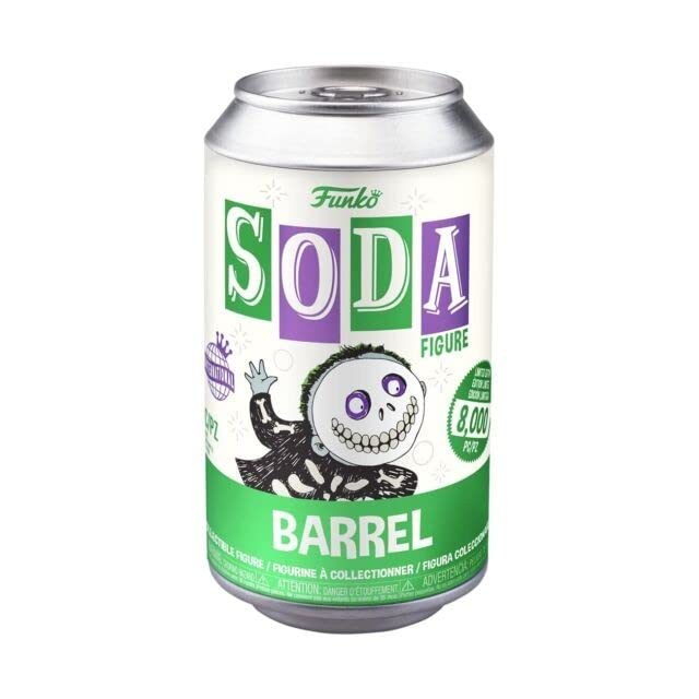 Funko Vinyl SODA: Disney The Nightmare Before Christmas - Barrel - 1/6 Odds for Rare Chase Variant - - (Styles May Vary) - Disney: The Nightmare Before Christmas - Collectable Vinyl Figure