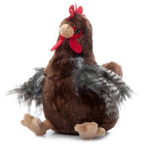 The Petting Zoo Chicken Rooster Stuffed Animal Plushie, Gifts for Kids, Wild Onez Wildlife Animals, Chicken Plush Toy 9 inches