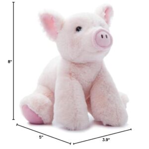 The Petting Zoo Floppy Pig Stuffed Animal Plushie, Gifts for Kids, Wild Onez Wildlife Animals, Pig Plush Toy 9 inches