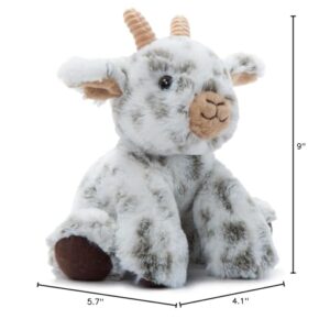 The Petting Zoo Goat Stuffed Animal Plushie, Gifts for Kids, Wild Onez Wildlife Barn Animals, Goat Plush Toy 9 inches