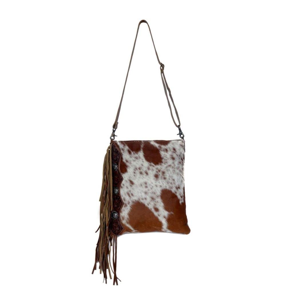 Myra Bag Hazel Tassel Hand-Tooled Bag S-3389