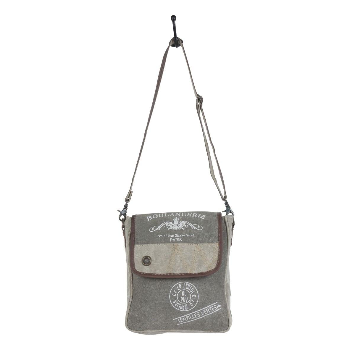 Myra Bag Gray Lacuna Shoulder Bag S-4753