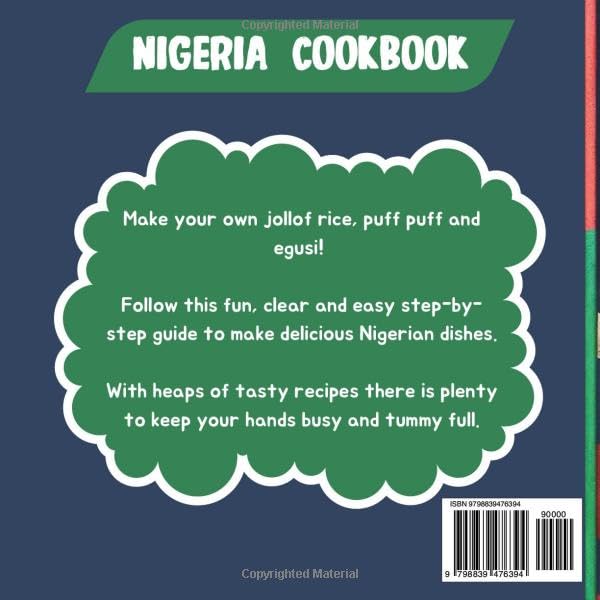 Nigeria Kids Recipe Book: Nigerian recipes that You'll Love to Cook and Eat for kids, cook book for children