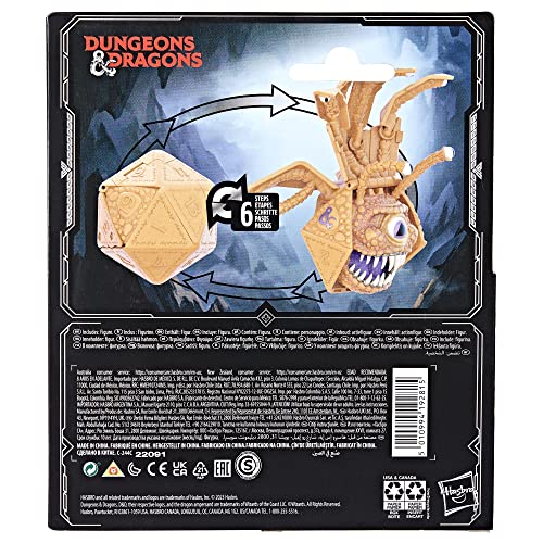 DUNGEONS & DRAGONS Dicelings Beholder Collectible D&D Monster Dice Converting Giant d20 Action Figures Role Playing Dice (F5213) Medium