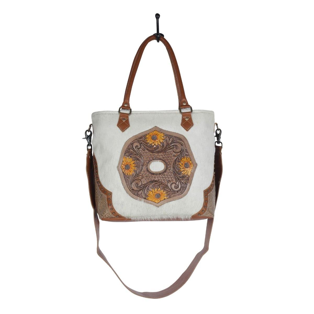 Myra Bag Burnished Play Hand-Tooled Bag S-4687