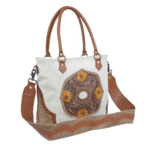 Myra Bag Burnished Play Hand-Tooled Bag S-4687