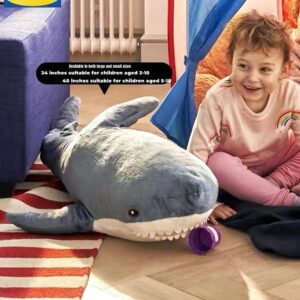 XIYUAN 40inch Shark Stuffed Animal Toy,Plush Shark Toys,Stuffed Animal Sharks,Soft Shark Cushion Pillow Shark Plush Pillow Stuffed Toy Throw Pillow for Home Decoration Kids Gift