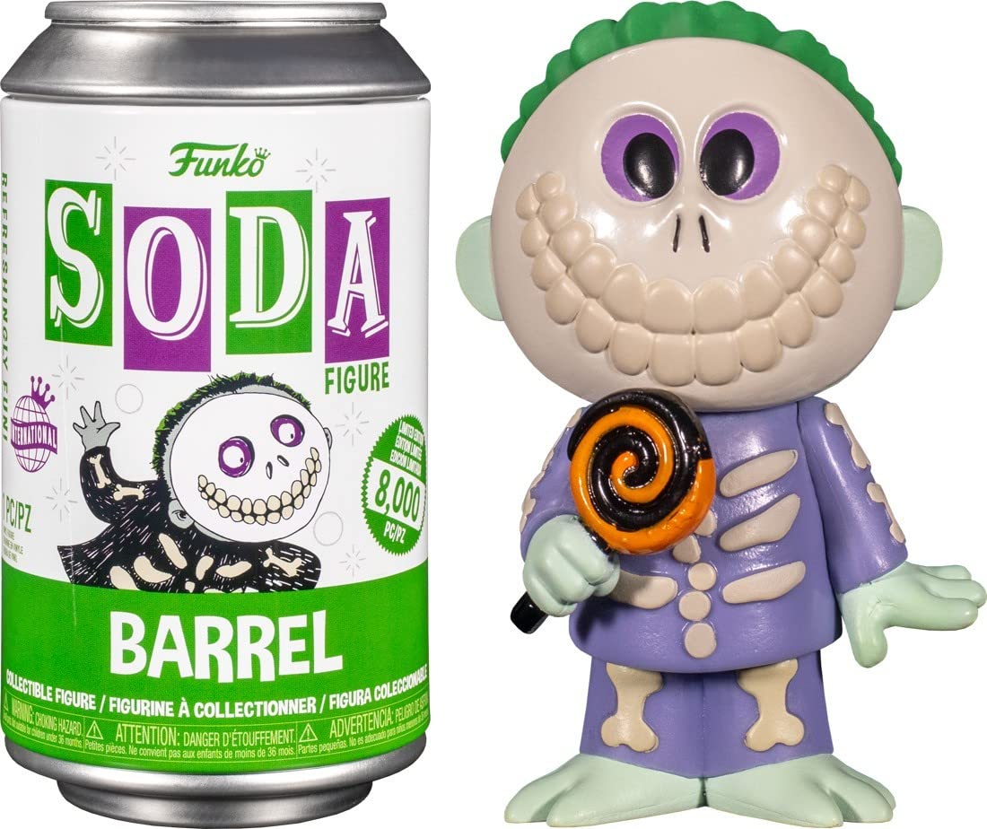 Funko Vinyl SODA: Disney The Nightmare Before Christmas - Barrel - 1/6 Odds for Rare Chase Variant - - (Styles May Vary) - Disney: The Nightmare Before Christmas - Collectable Vinyl Figure