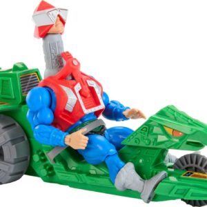 Masters of the Universe Origins Action Figure & Vehicle, Ground Ripper & Mekaneck, 80s Inspired MOTU Toy with Accessories