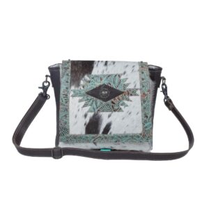 myra bag teal flowers concealed bag s-3979