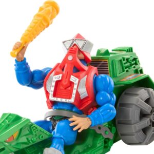 Masters of the Universe Origins Action Figure & Vehicle, Ground Ripper & Mekaneck, 80s Inspired MOTU Toy with Accessories