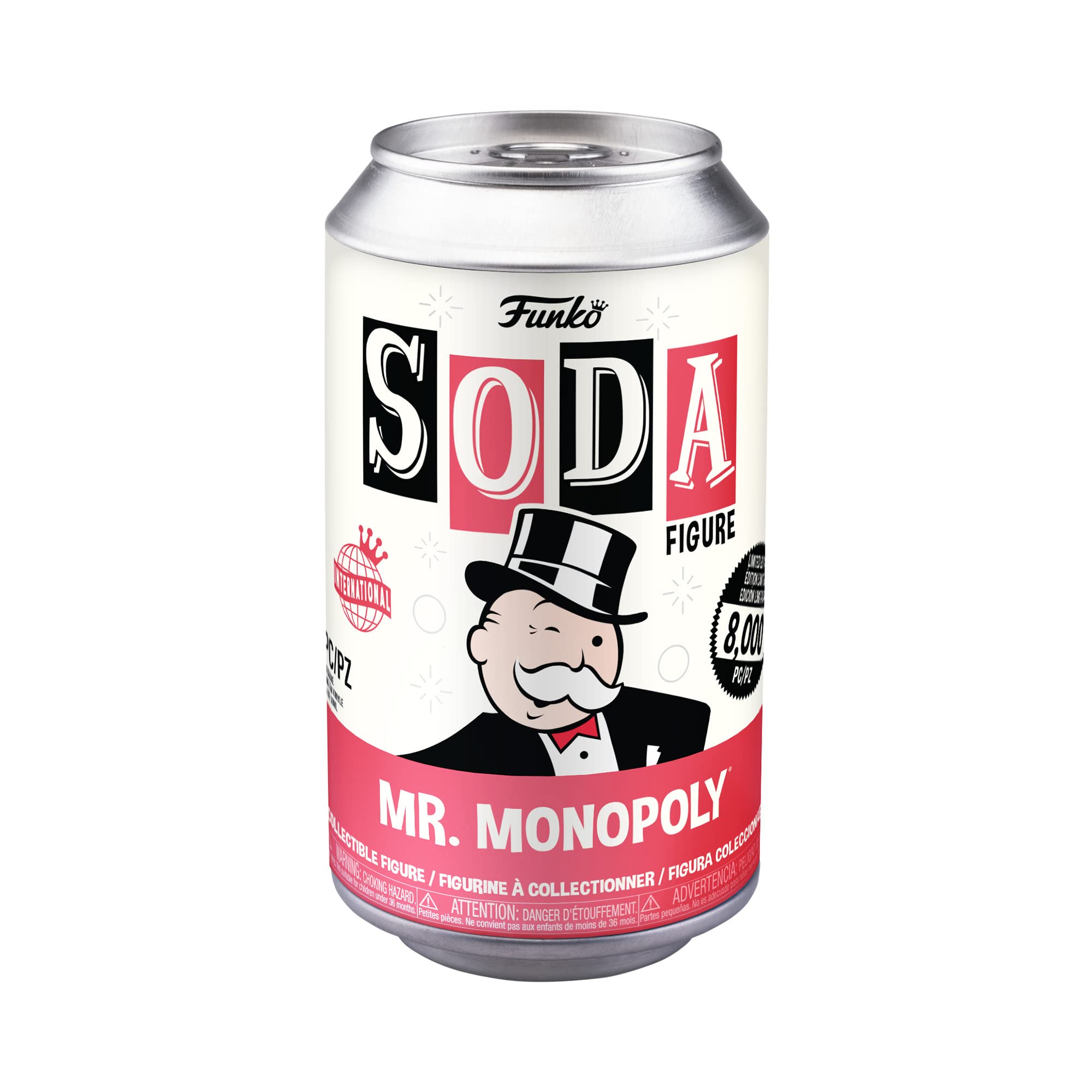 Funko Vinyl SODA: Monopoly - Uncle Pennybags - Mr. Monopoly - Green Chase - (Styles May Vary) - Collectable Vinyl Figure - Gift Idea - Official Merchandise - Toys for Kids & Adults - Games Fans