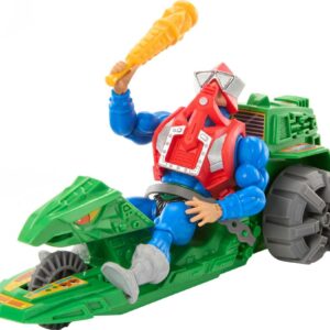 Masters of the Universe Origins Action Figure & Vehicle, Ground Ripper & Mekaneck, 80s Inspired MOTU Toy with Accessories