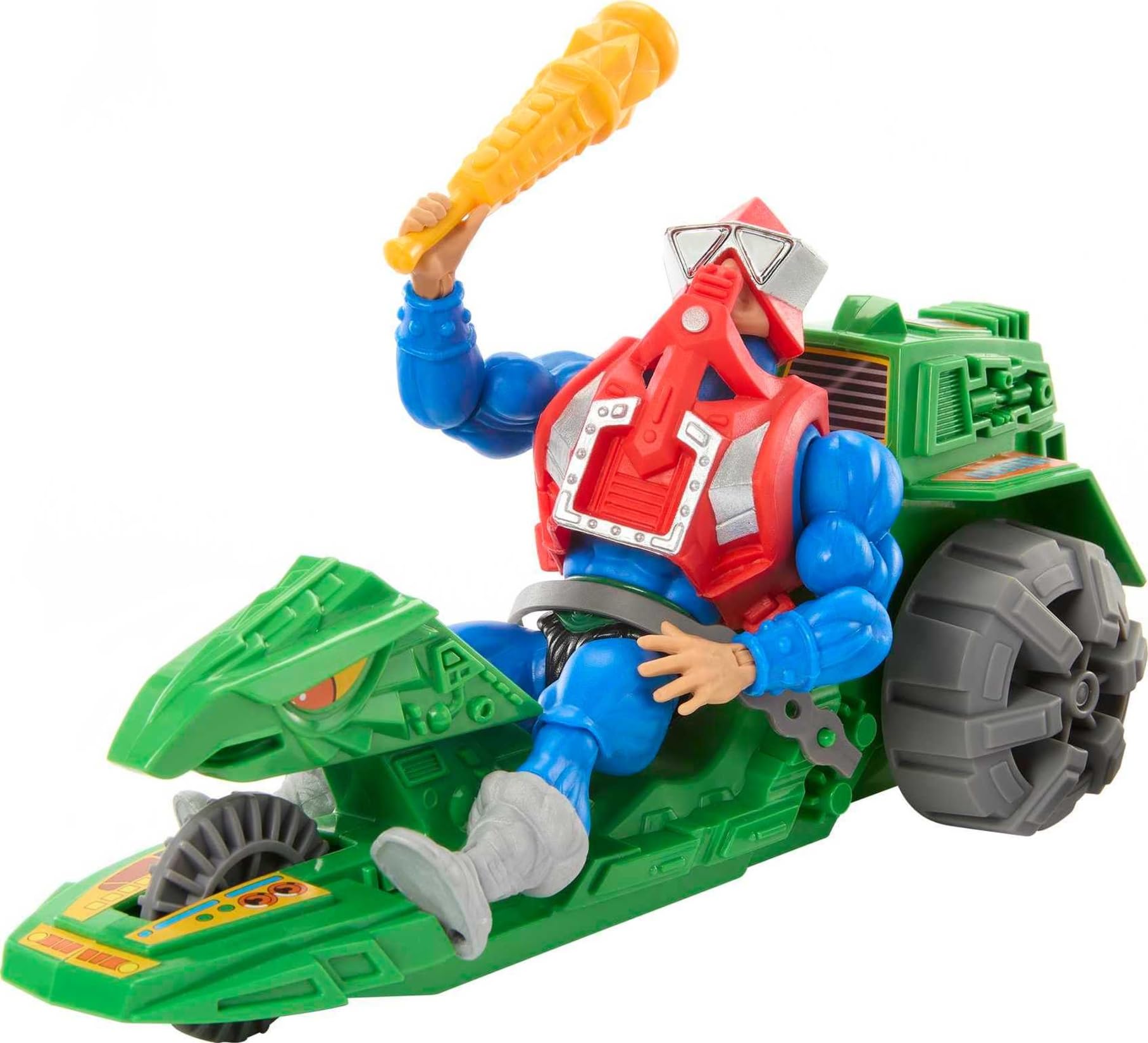 Masters of the Universe Origins Action Figure & Vehicle, Ground Ripper & Mekaneck, 80s Inspired MOTU Toy with Accessories