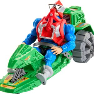 Masters of the Universe Origins Action Figure & Vehicle, Ground Ripper & Mekaneck, 80s Inspired MOTU Toy with Accessories