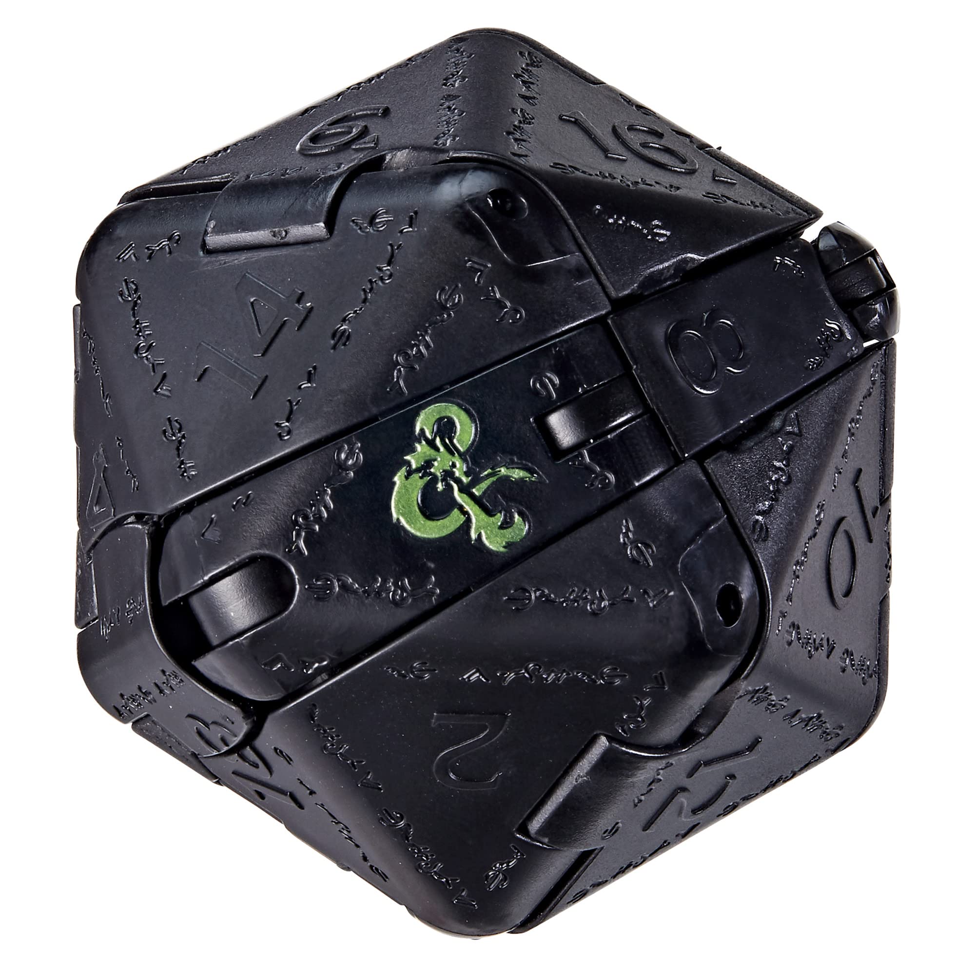 DUNGEONS & DRAGONS Honor Among Thieves D&D Dicelings Black Dragon Rakor Collectible D&D Monster Dice Converting Giant d20 Action Figures Role Playing Dice (F5212)