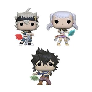 funko pop! black clover - set 3 - asta, noelle and yuno