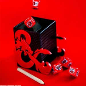 YAHTZEE: Dungeons & Dragons | Collectible Dice Tower | Dice Featuring Dragon, Owl Bear, Gelatinous Cube, Mimic, Mind Flayer, and Beholder | Officially-Licensed Dungeons & Dragons Game & Merchandise