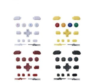 15 in 1 full set abxy button lr zl zr home buttons for new 3ds xl ll replacement (white)