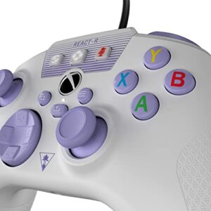 Turtle Beach React-R Controller White/Purple - Xbox Series X|S, Xbox One and PC