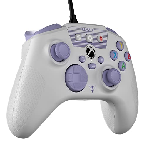 Turtle Beach React-R Controller White/Purple - Xbox Series X|S, Xbox One and PC