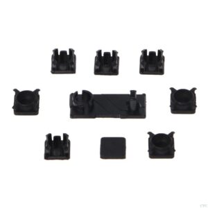 Rubber Feet Plastic Button Screw Cap Cover Set Replacement for Sony PS3 Slim 2000 3000 CECH-20XX CECH-30XX Series